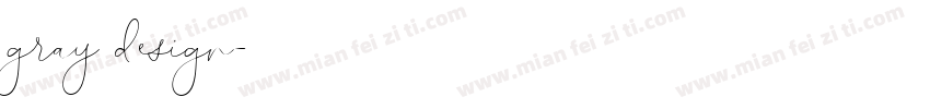 gray design字体转换